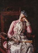 Thomas Eakins Miss Amelia C. Van Buren oil painting artist
